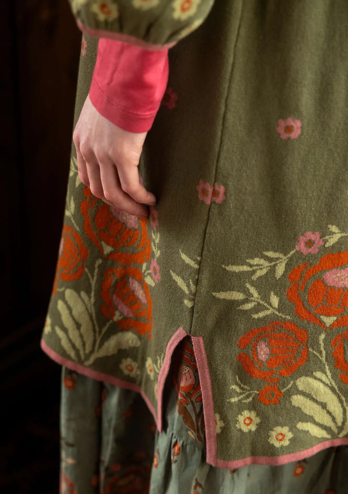 Gudrun Sjödén Stickad klänning "Stine" i ekologisk/återvunnen bomull