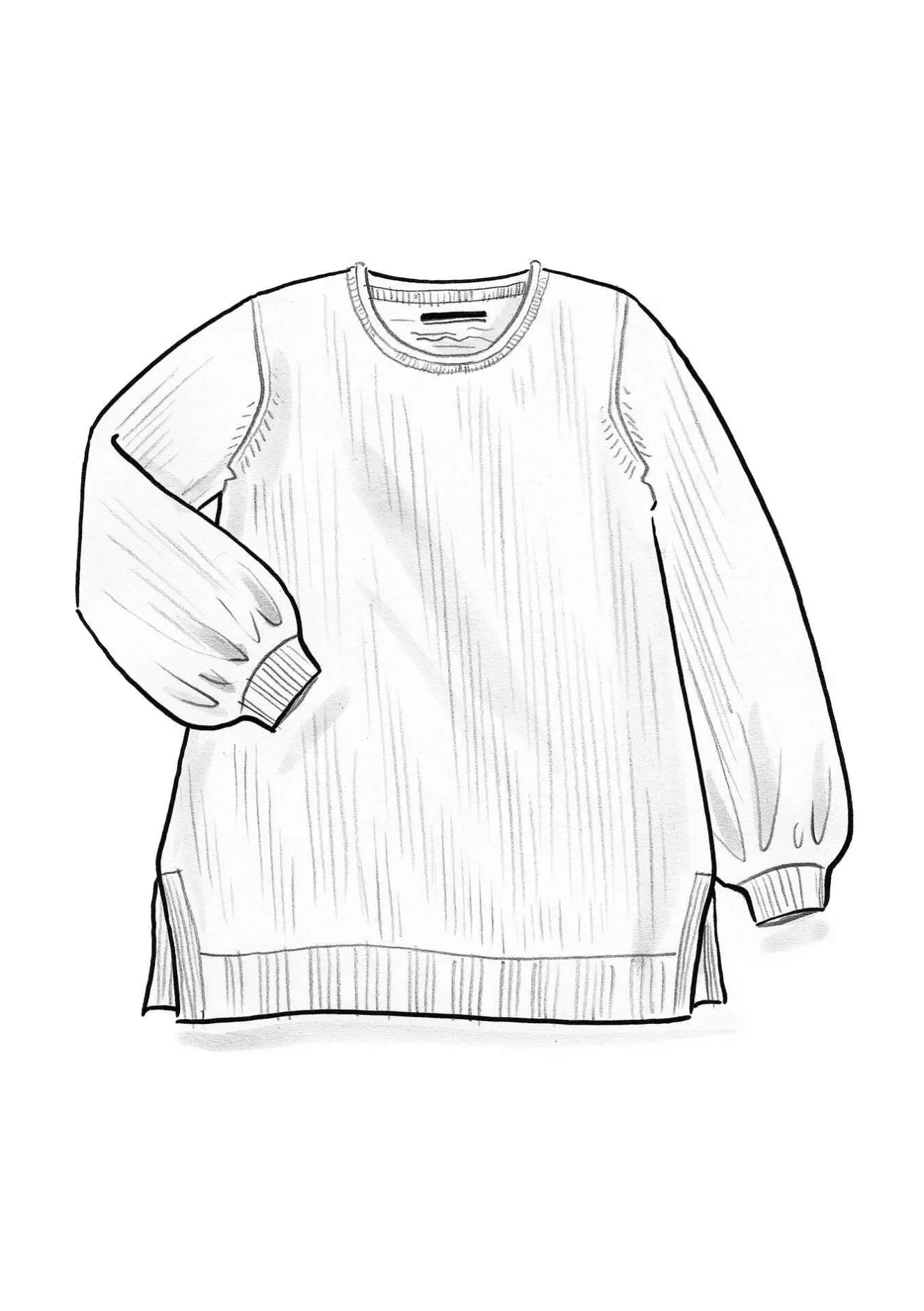 Gudrun Sjödén Stickad tunika "Vinternatt" i alpackamix