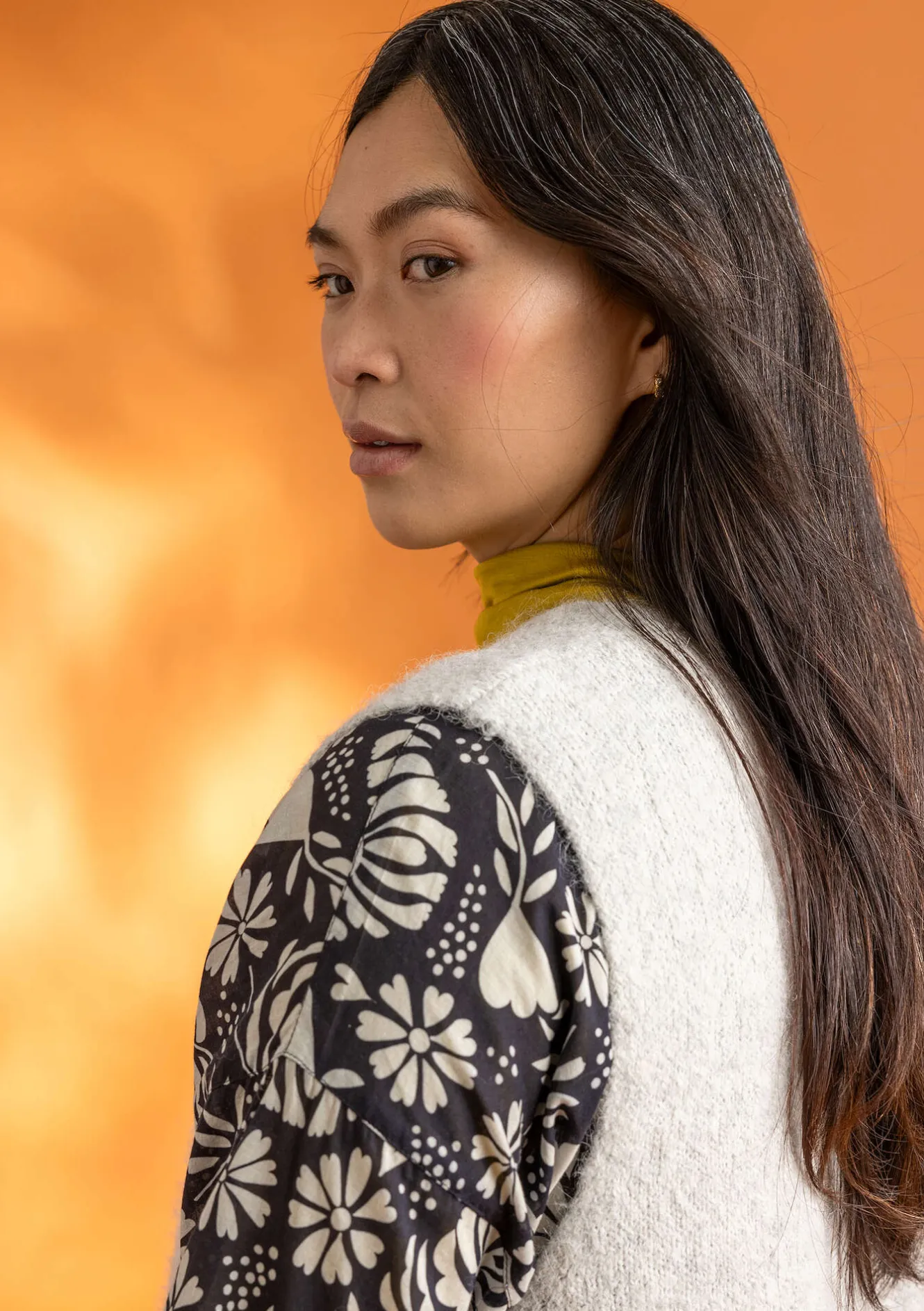 Gudrun Sjödén Stickad väst i alpackamix