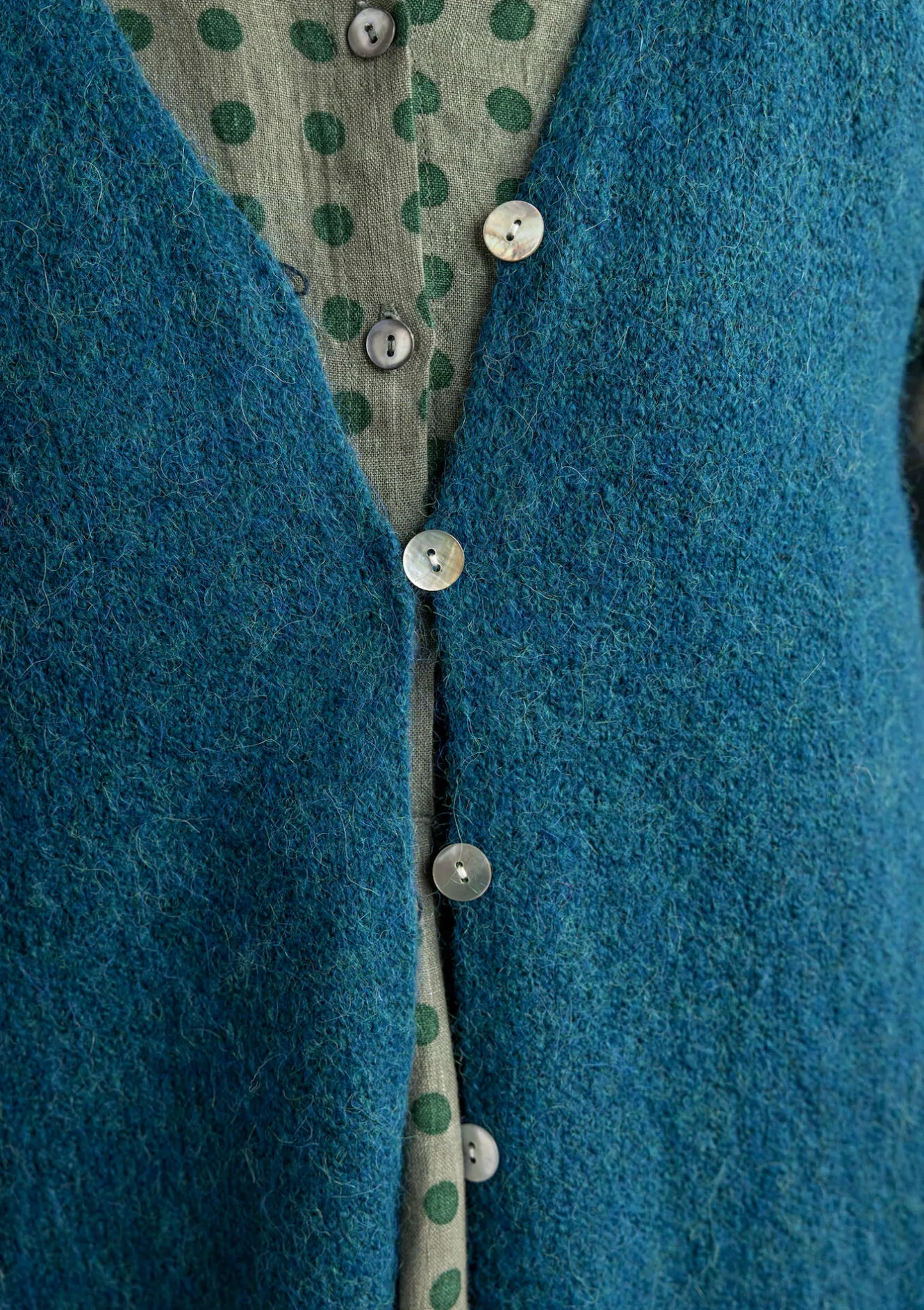 Gudrun Sjödén Stickad väst i alpackamix