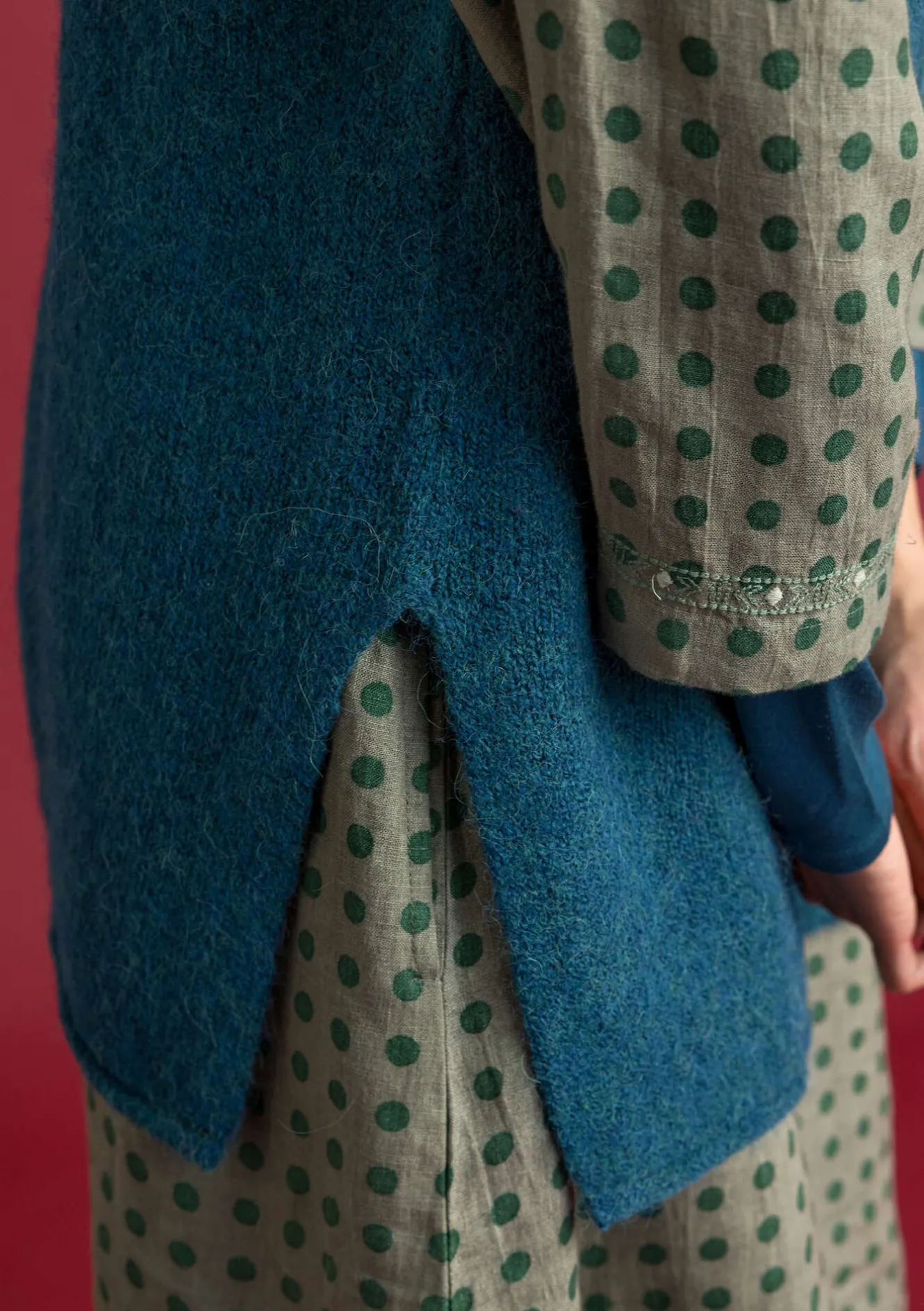 Gudrun Sjödén Stickad väst i alpackamix