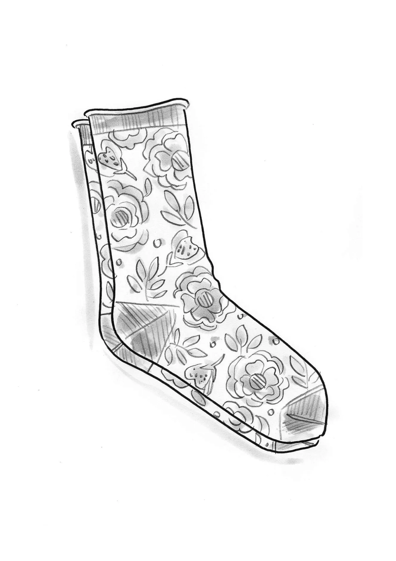 Gudrun Sjödén Strumpa ”Astrid” i ekologisk bomull