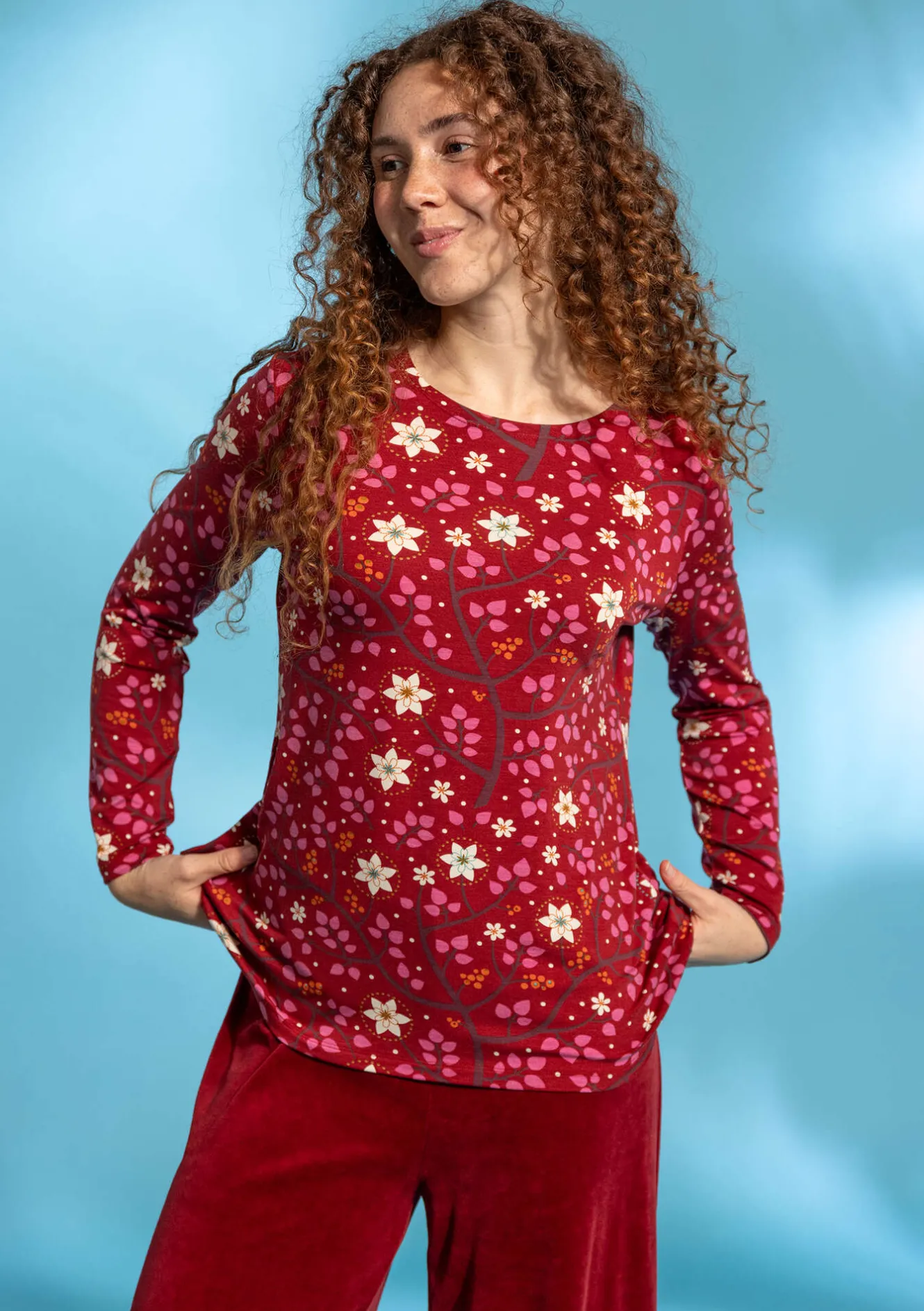 Gudrun Sjödén Top "Rimfrost" i lyocell/elastan