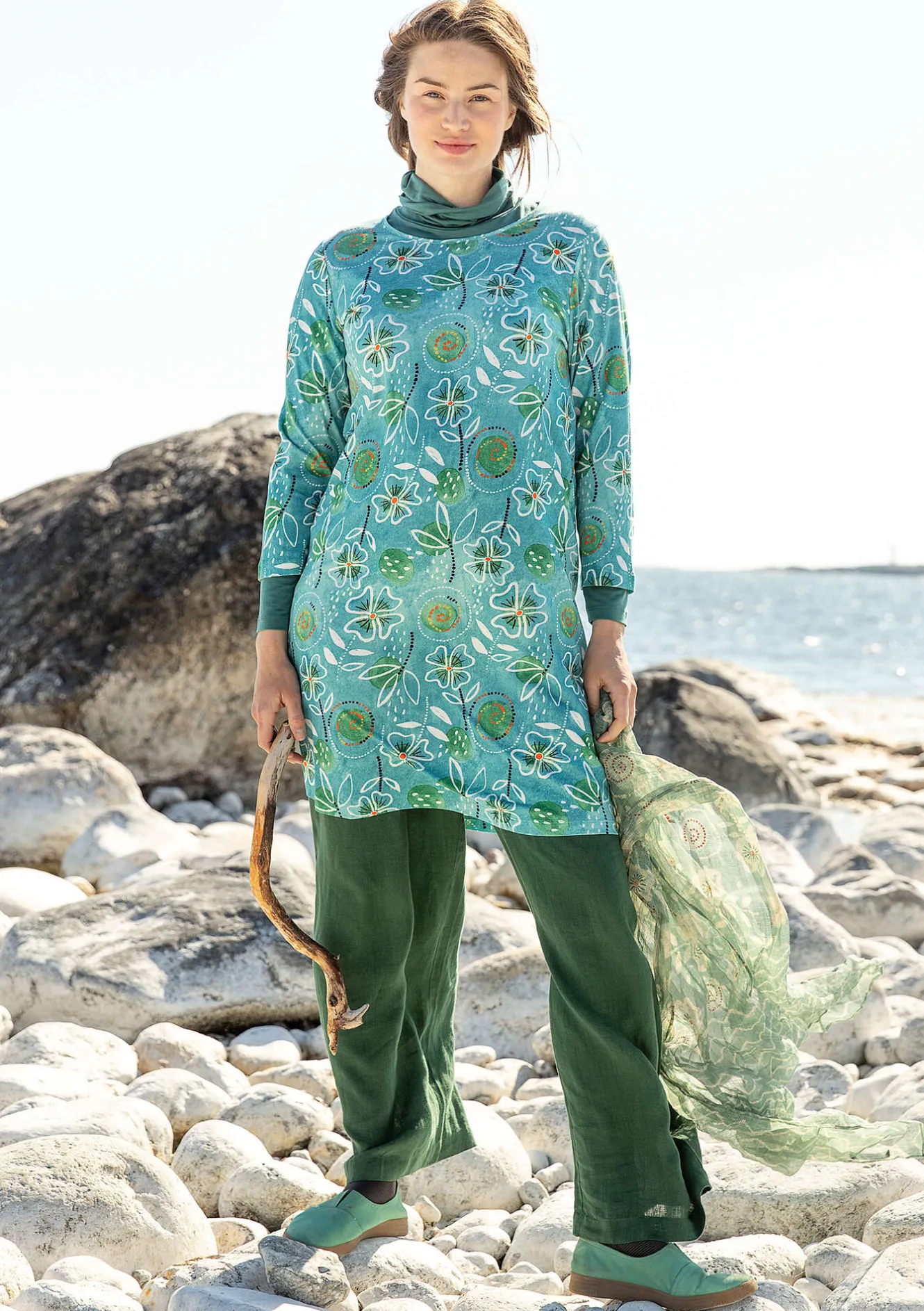 Gudrun Sjödén Trikåklänning "Bhumika" i ekologisk bomull/modal