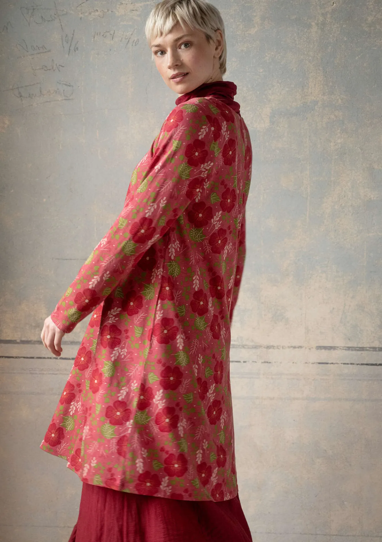 Gudrun Sjödén Trikåklänning "Höstanemone" i ekologisk bomull/modal