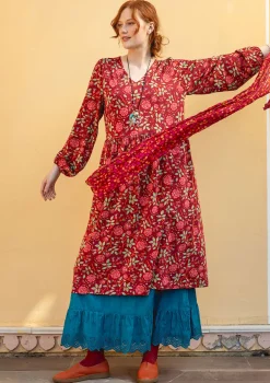 Gudrun Sjödén Trikåklänning "Nyponros" i ekologisk bomull/modal