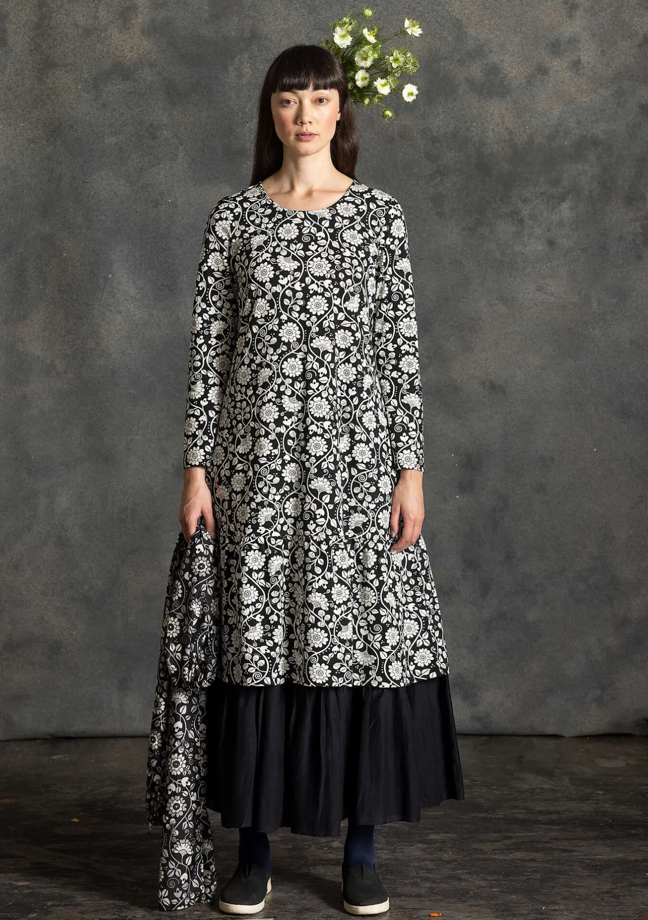 Gudrun Sjödén Trikåklänning "Rupangi" i ekologisk bomull