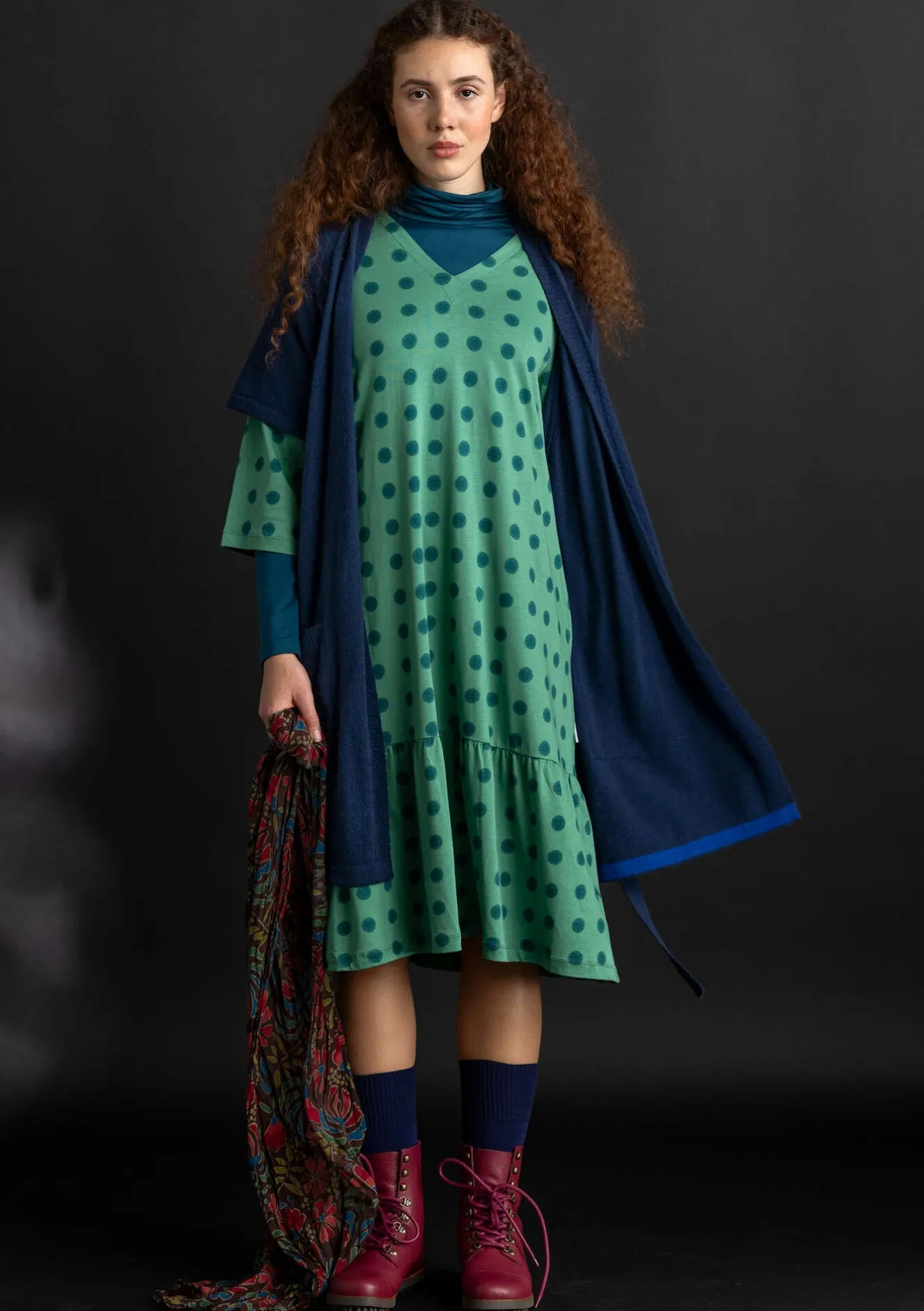 Gudrun Sjödén Trikåklänning "Tyra" i ekologisk bomull/modal