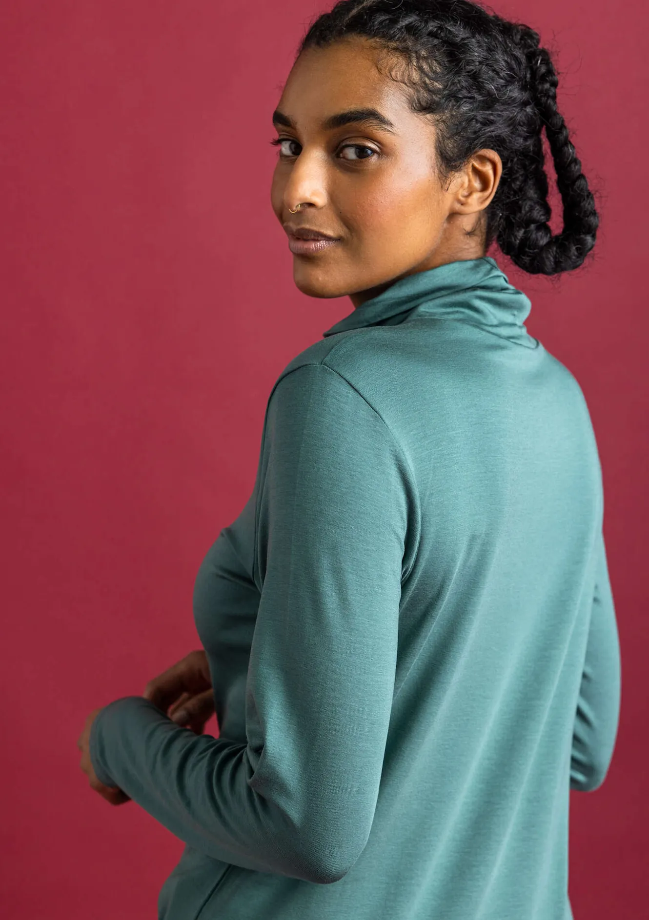 Gudrun Sjödén Trikåpolo i lyocell/elastan