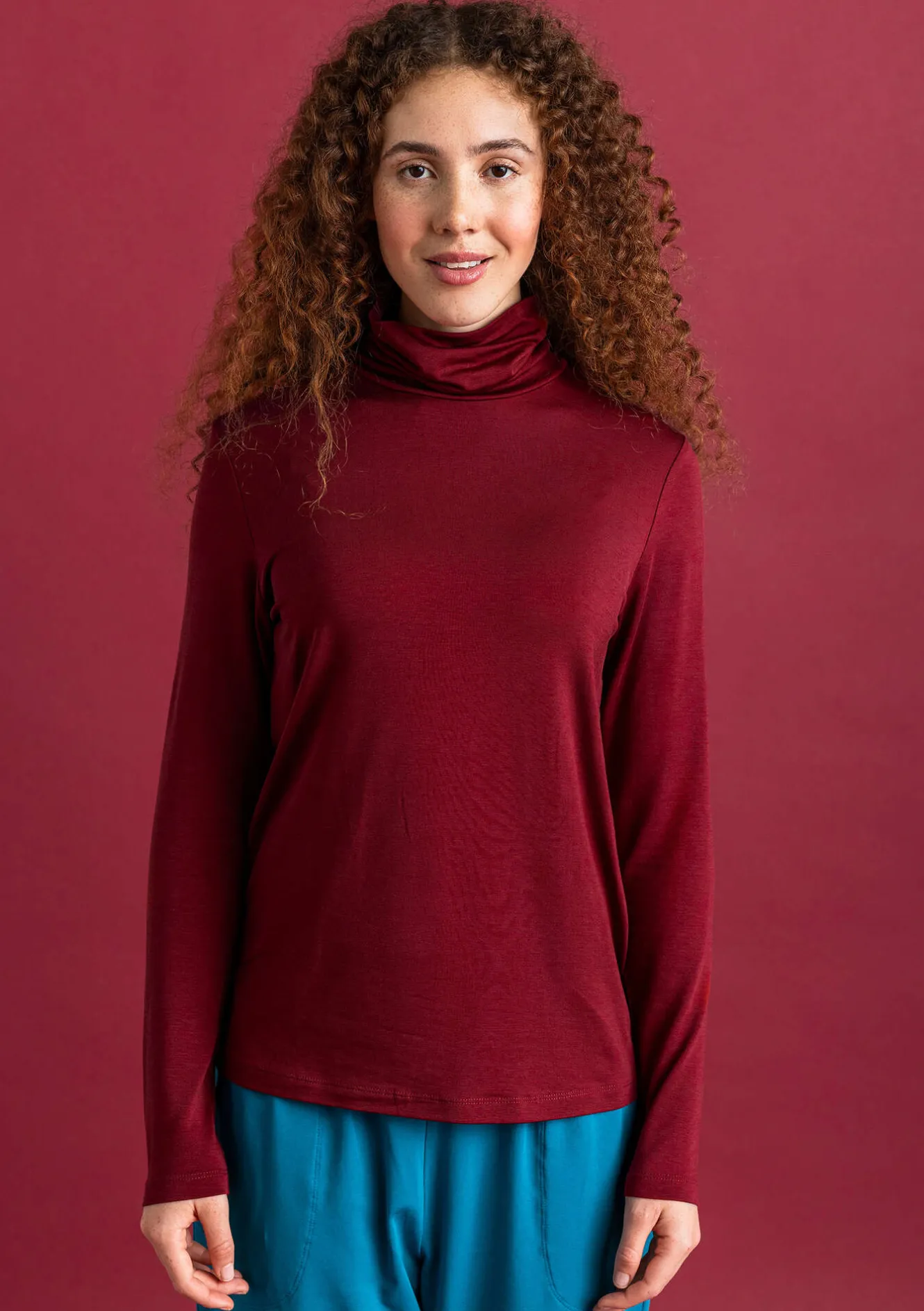 Gudrun Sjödén Trikåpolo i lyocell/elastan