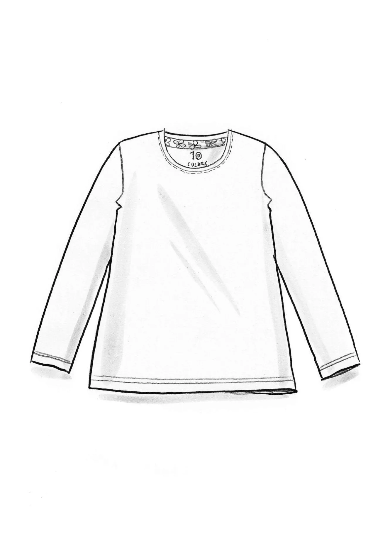 Gudrun Sjödén Trikåtop "Ylva" i ekologisk bomull/elastan