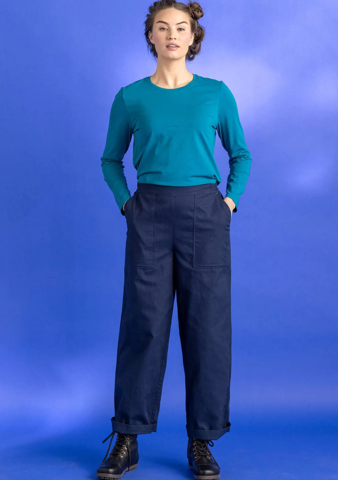 Gudrun Sjödén Trikåtop "Ylva" i ekologisk bomull/elastan