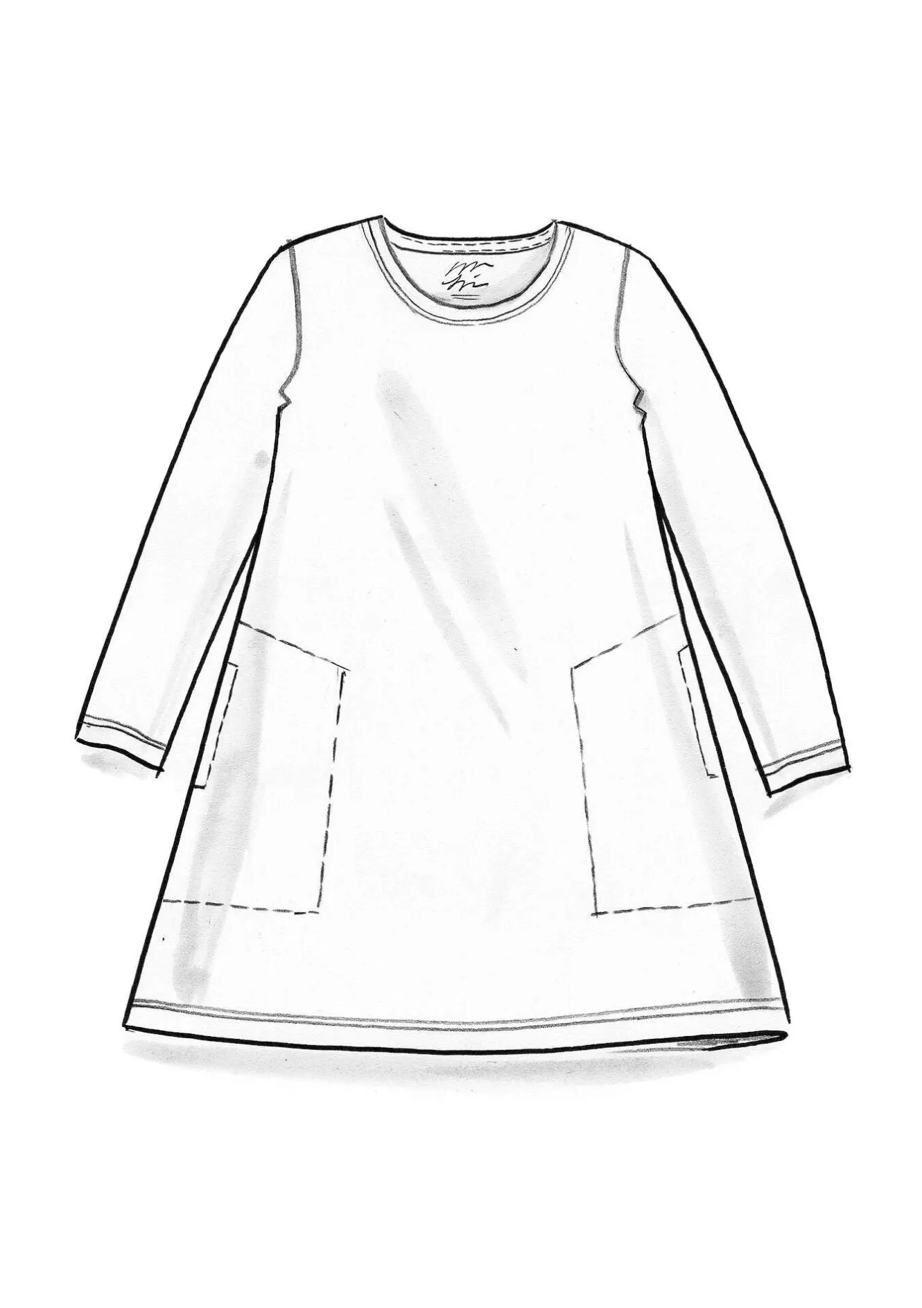 Gudrun Sjödén Trikåtunika "Tyra" i ekologisk bomull/modal