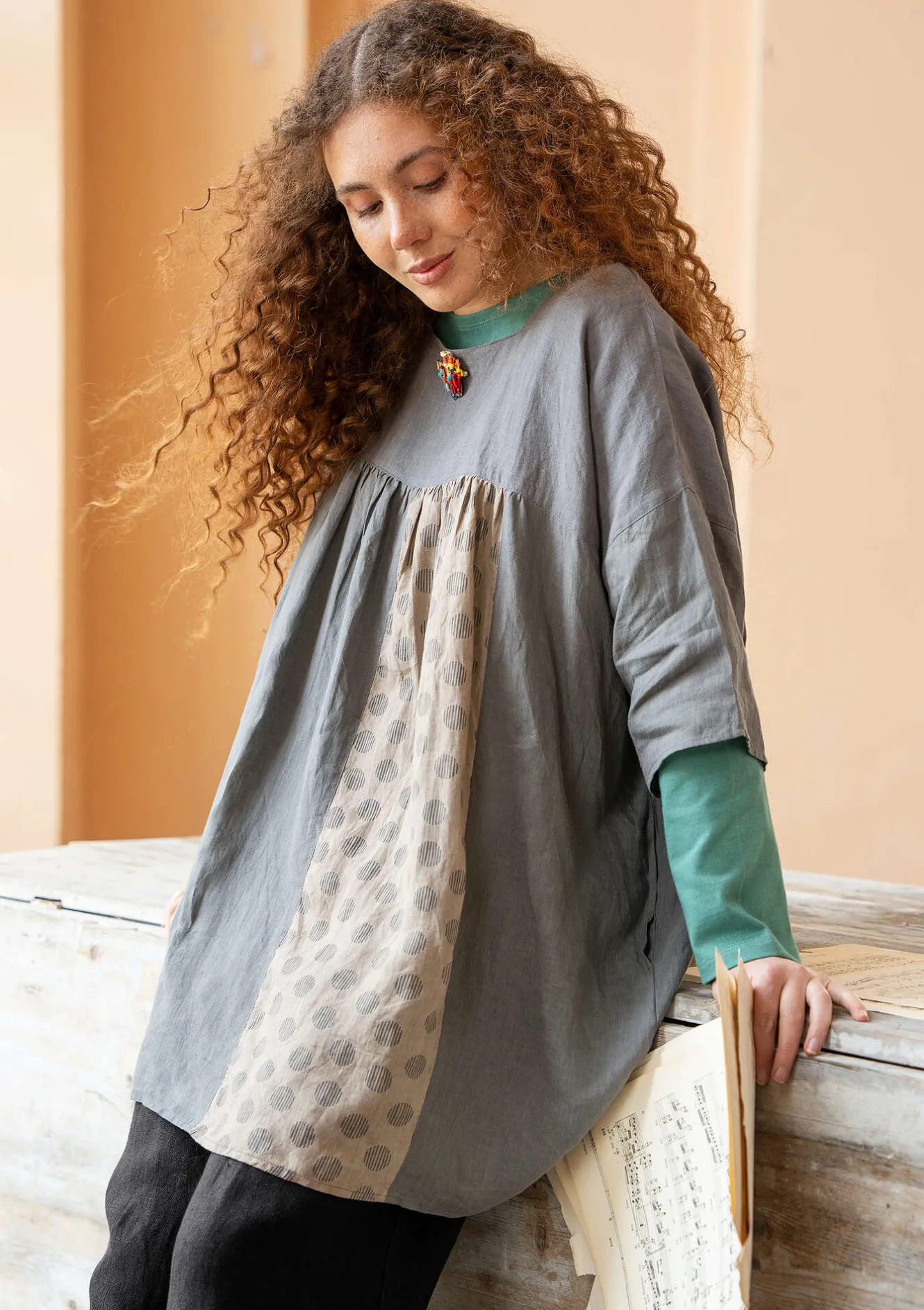 Gudrun Sjödén Tunika "Sonata" i lin