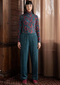 Gudrun Sjödén Velourbyxa "Nora" i ekologisk bomull/återvunnen polyester