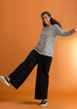 Gudrun Sjödén Velourbyxor i ekologisk bomull/återvunnen polyester