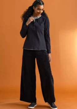 Gudrun Sjödén Velourbyxor i ekologisk bomull/återvunnen polyester