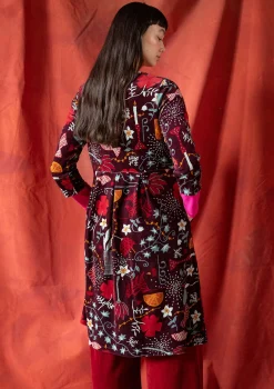 Gudrun Sjödén Velourklänning "Fyrverkeri" i ekologisk bomull/återvunnen polyester