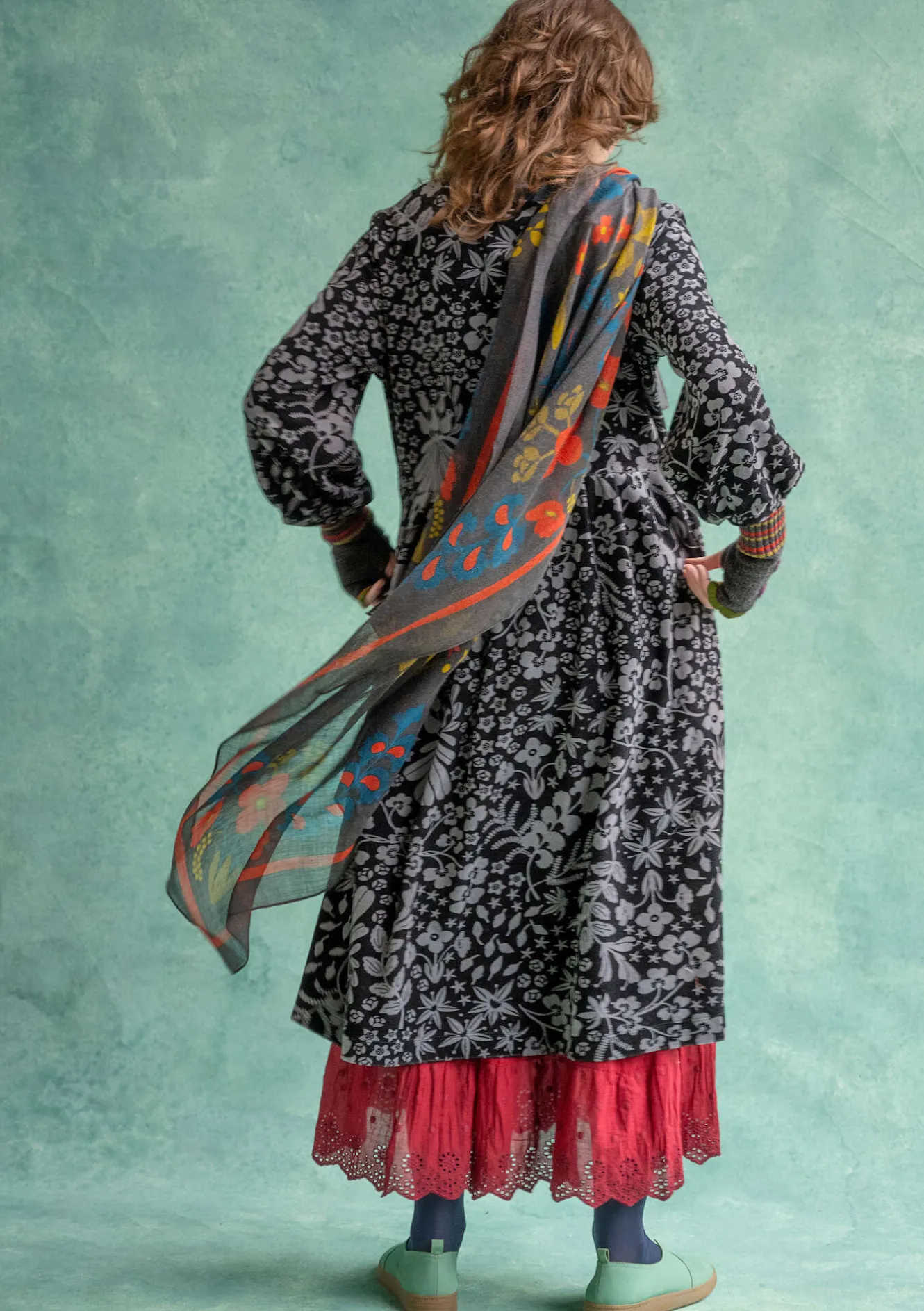 Gudrun Sjödén Velourklänning "Katla" i ekologisk bomull/återvunnen polyester