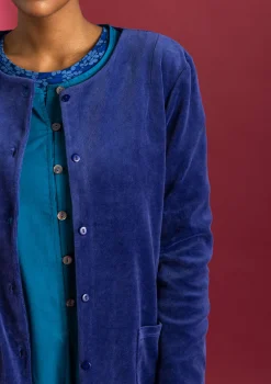 Gudrun Sjödén Velourkofta i ekologisk bomull/återvunnen polyester