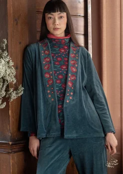 Gudrun Sjödén Velourkofta "Nora" i ekologisk bomull/återvunnen polyester
