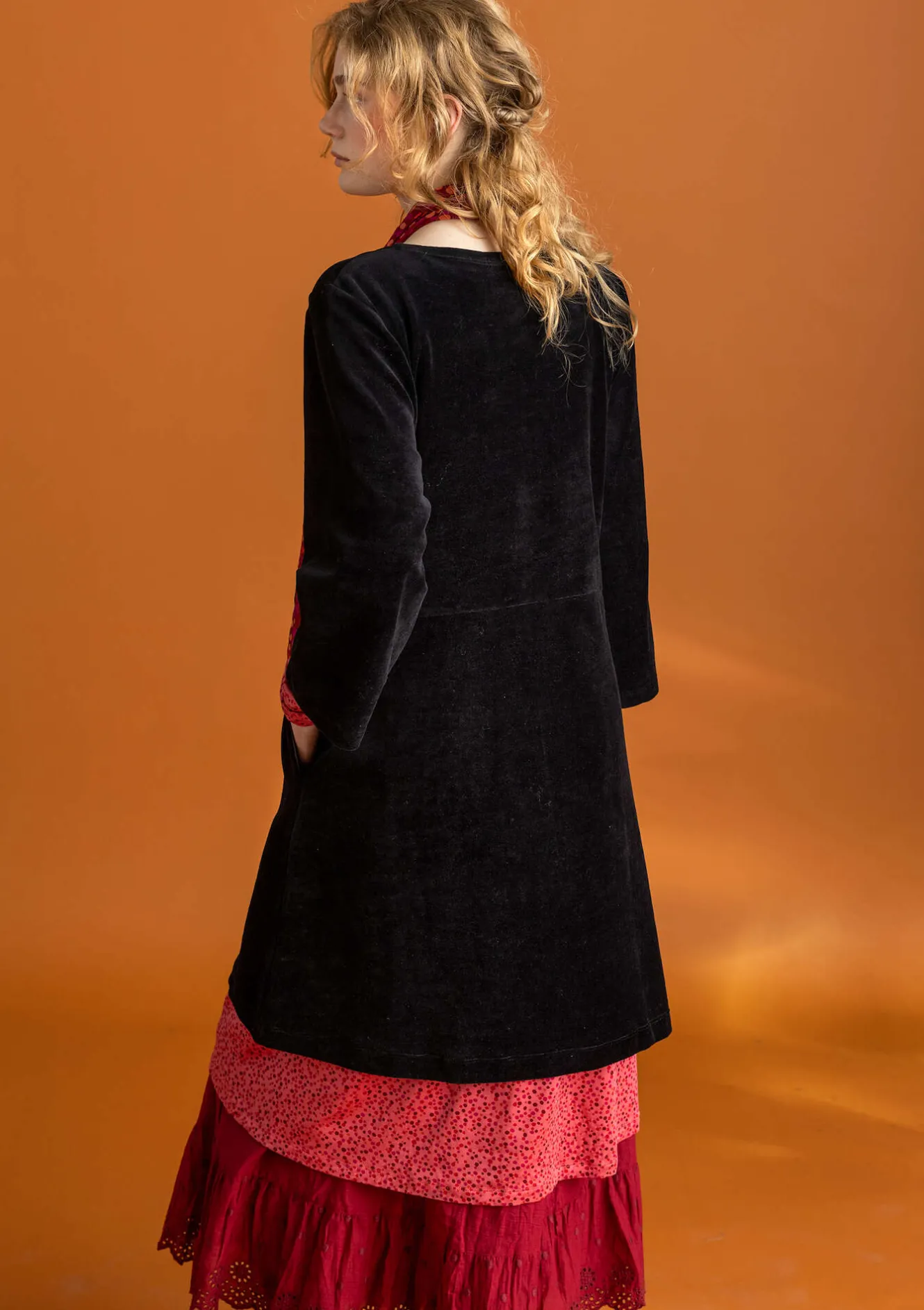 Gudrun Sjödén Velourtunika i ekologisk bomull/återvunnen polyester