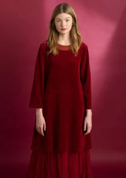 Gudrun Sjödén Velourtunika i ekologisk bomull/återvunnen polyester
