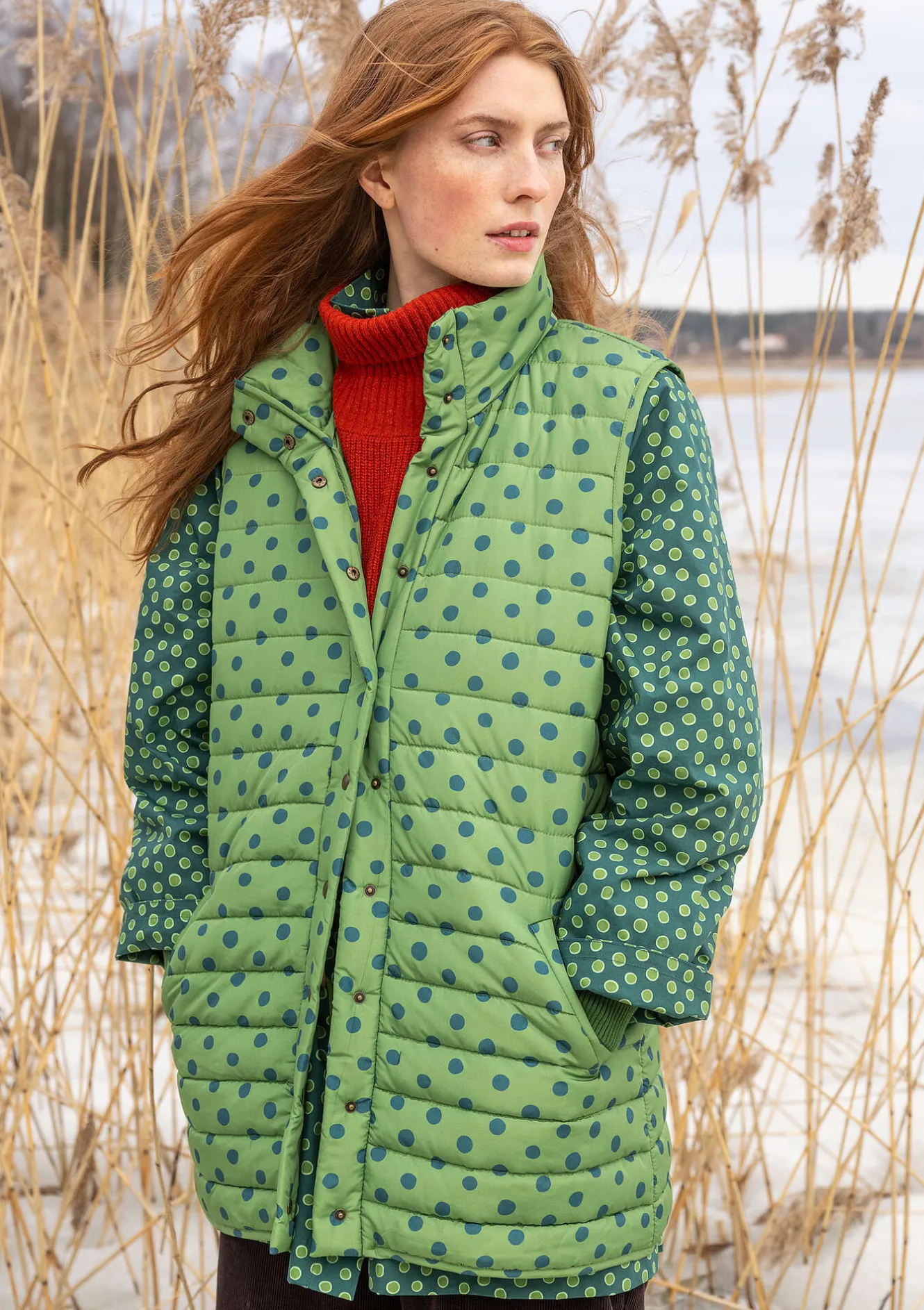 Gudrun Sjödén Väst "Susan" i återvunnen polyester