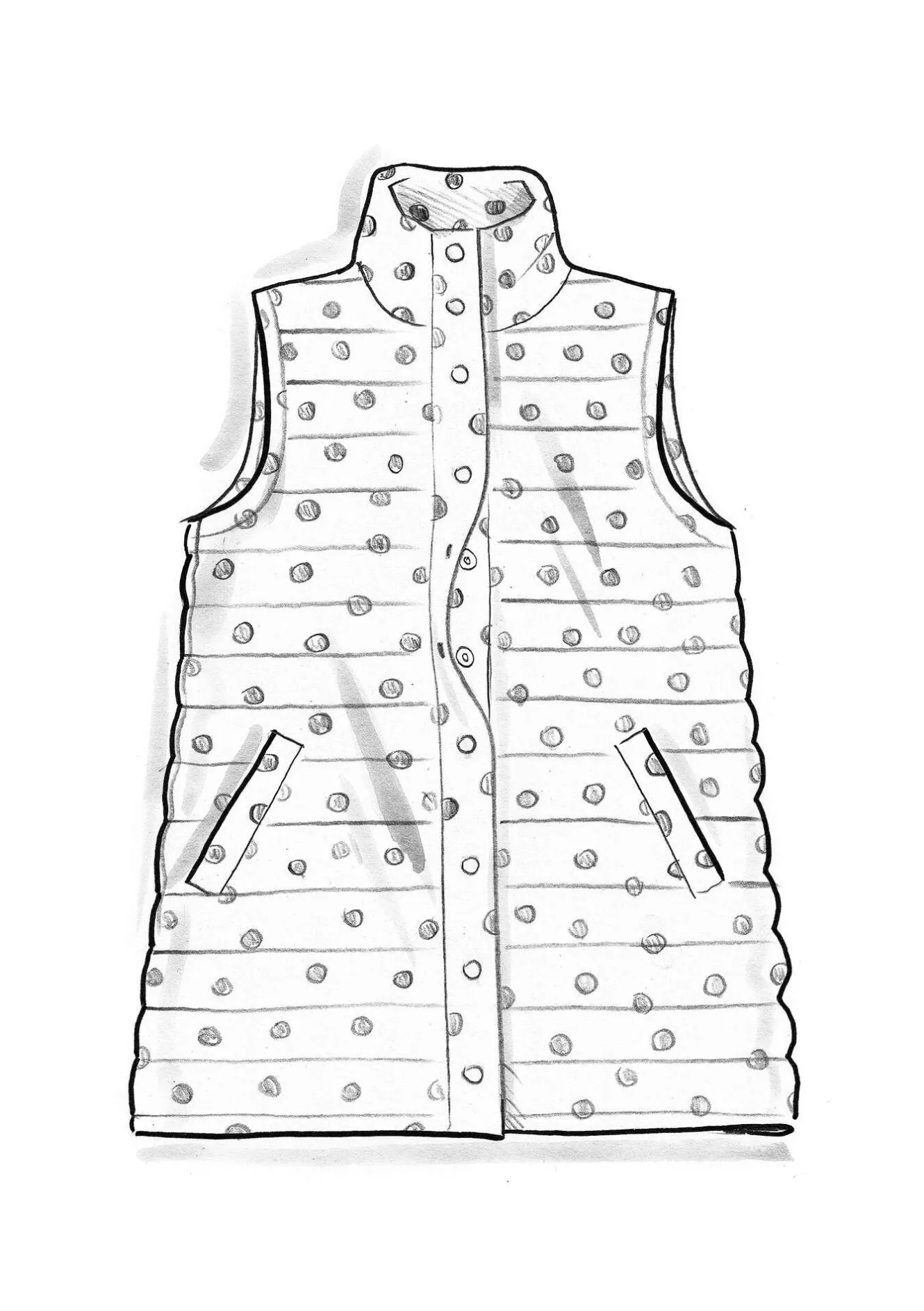 Gudrun Sjödén Väst "Susan" i återvunnen polyester