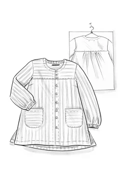 Gudrun Sjödén Vävd artistblus ”Asta” i lin