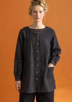 Gudrun Sjödén Vävd artistblus ”Asta” i lin