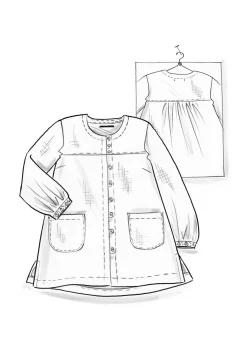 Gudrun Sjödén Vävd artistblus ”Asta” i lin