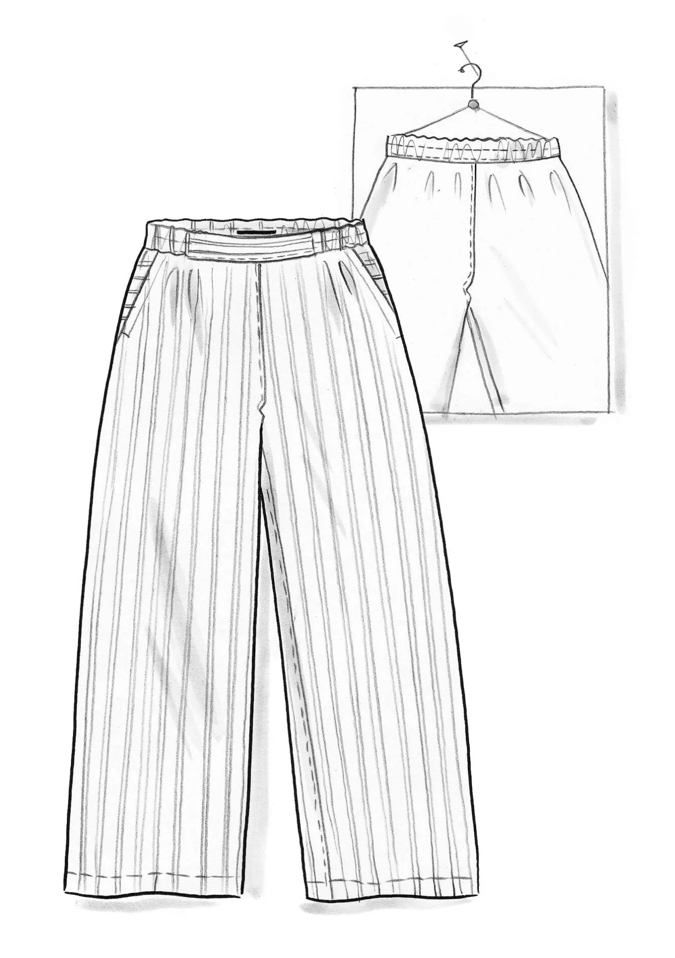 Gudrun Sjödén Vävd byxa ”Asta” i lin