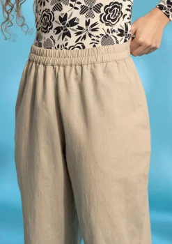 Gudrun Sjödén Vävd byxa i ekologisk bomull/lin