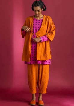 Gudrun Sjödén Vävd byxa i ekologisk bomullsdobby1