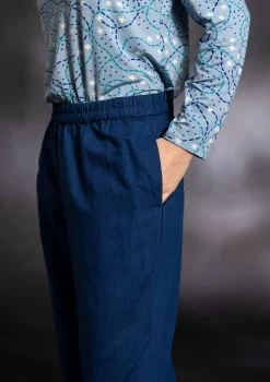 Gudrun Sjödén Vävd byxa i ekologisk bomull/lin