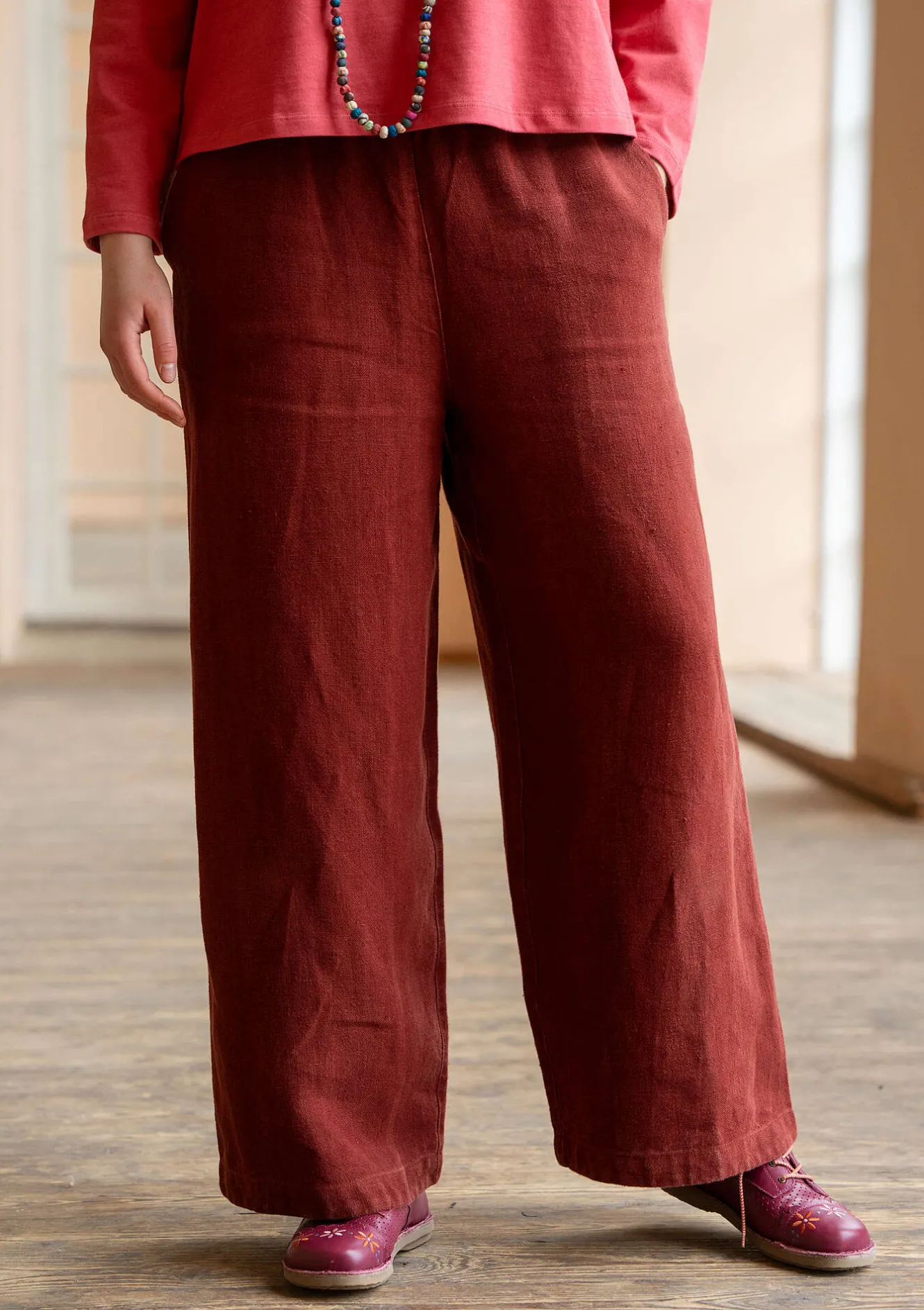 Gudrun Sjödén Vävd byxa i lin