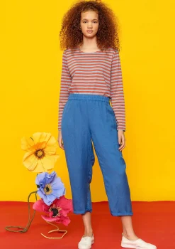 Gudrun Sjödén Vävd byxa "Margit" i lin/modal