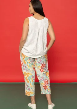 Gudrun Sjödén Vävd byxa "Margit" i lin/modal