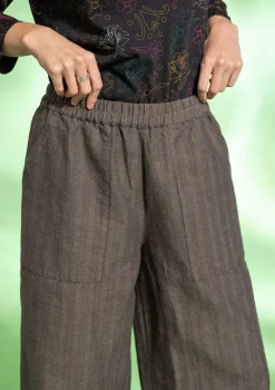 Gudrun Sjödén Vävd byxa "Woodland" i ekologisk bomull/lin