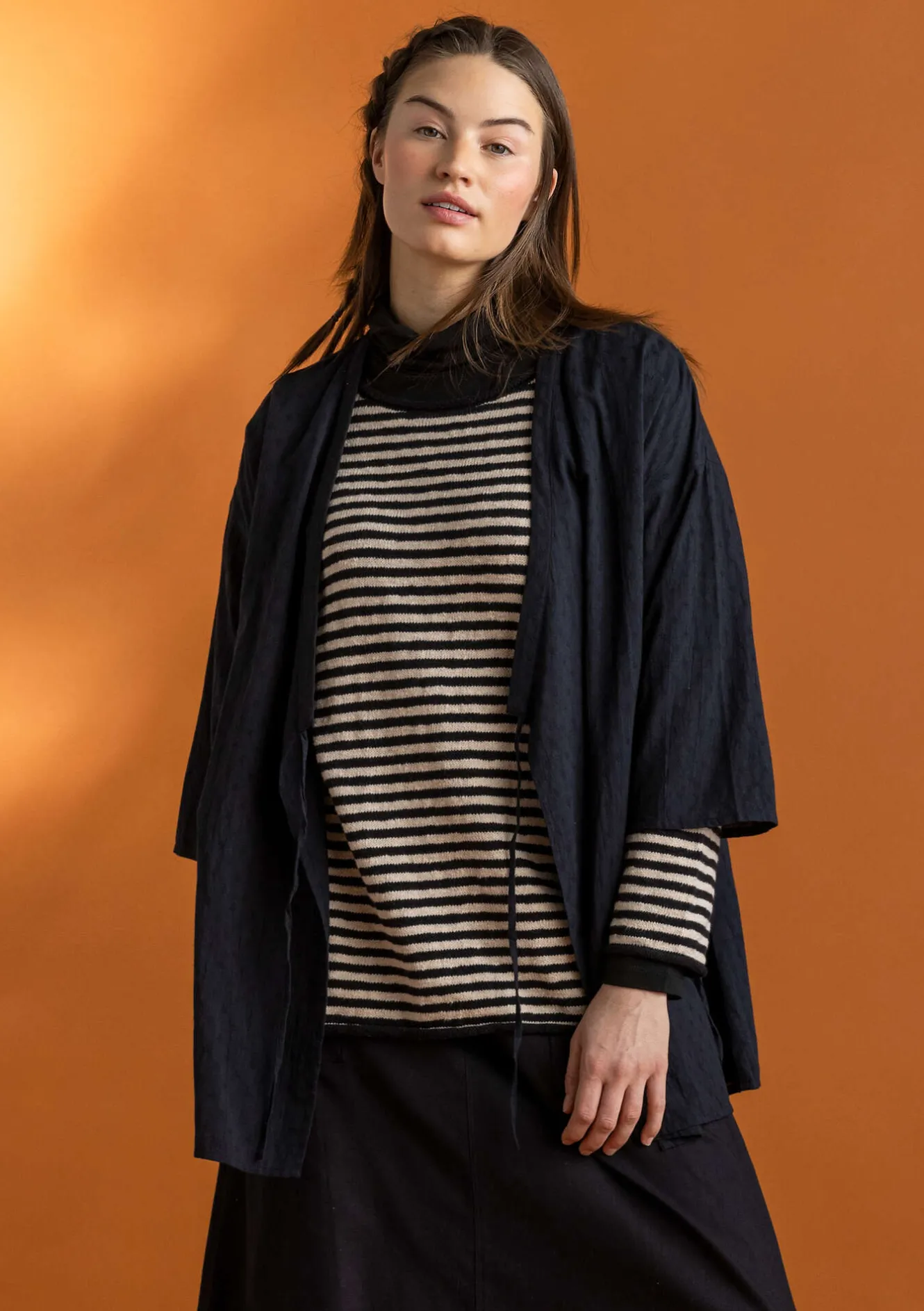 Gudrun Sjödén Vävd kimono i ekologisk bomullsdobby