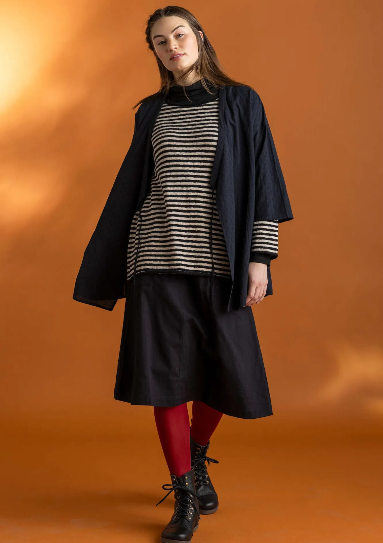 Gudrun Sjödén Vävd kimono i ekologisk bomullsdobby