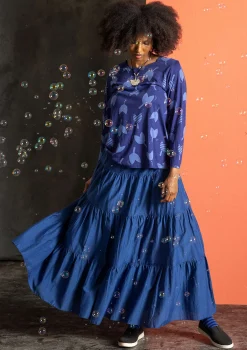 Gudrun Sjödén Vävd kjol i bomull/siden