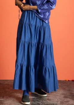 Gudrun Sjödén Vävd kjol i bomull/siden