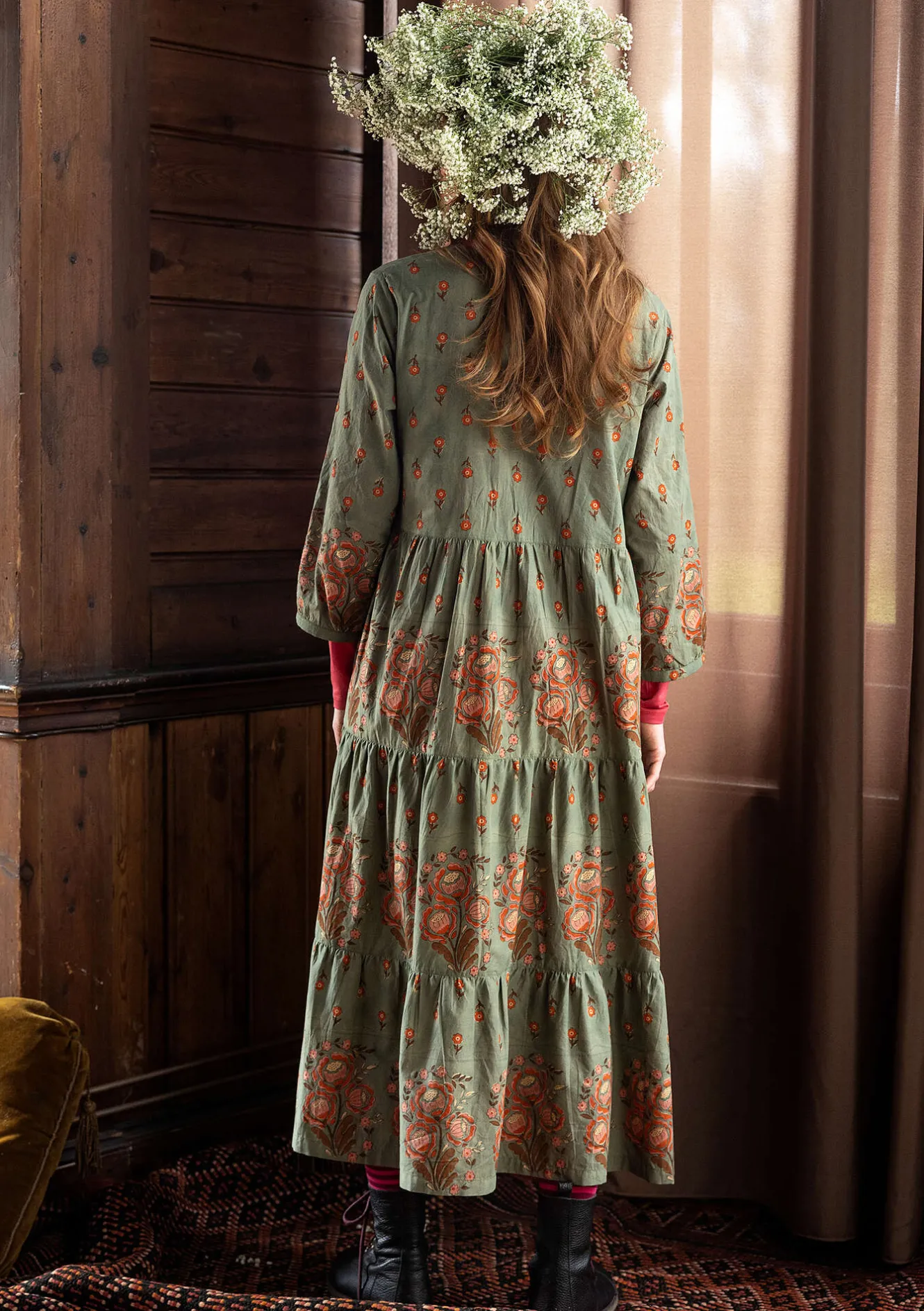 Gudrun Sjödén Vävd klänning "Asta" i ekologisk bomull