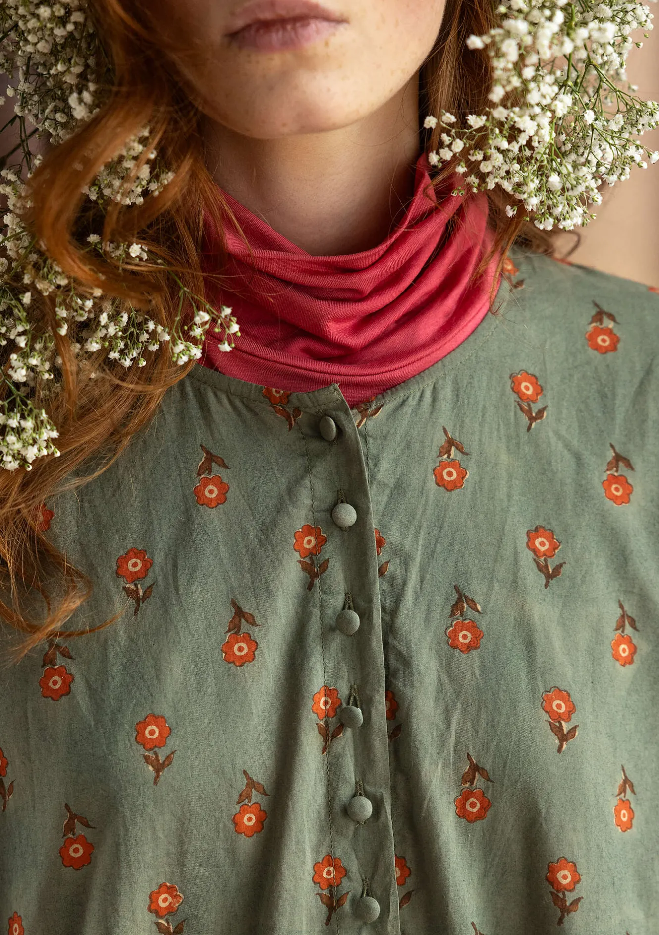 Gudrun Sjödén Vävd klänning "Asta" i ekologisk bomull