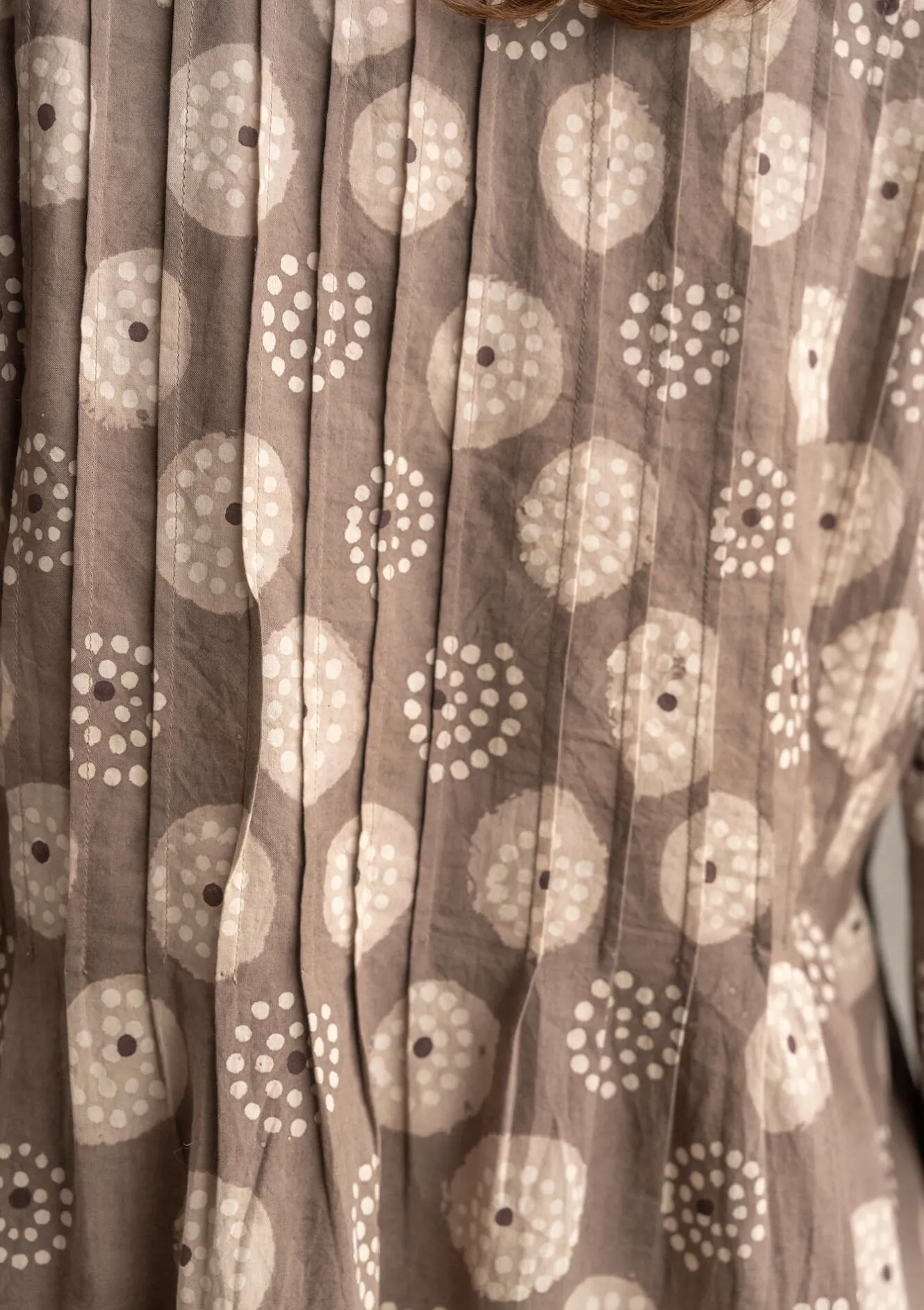 Gudrun Sjödén Vävd klänning "Clay" i ekologisk bomull