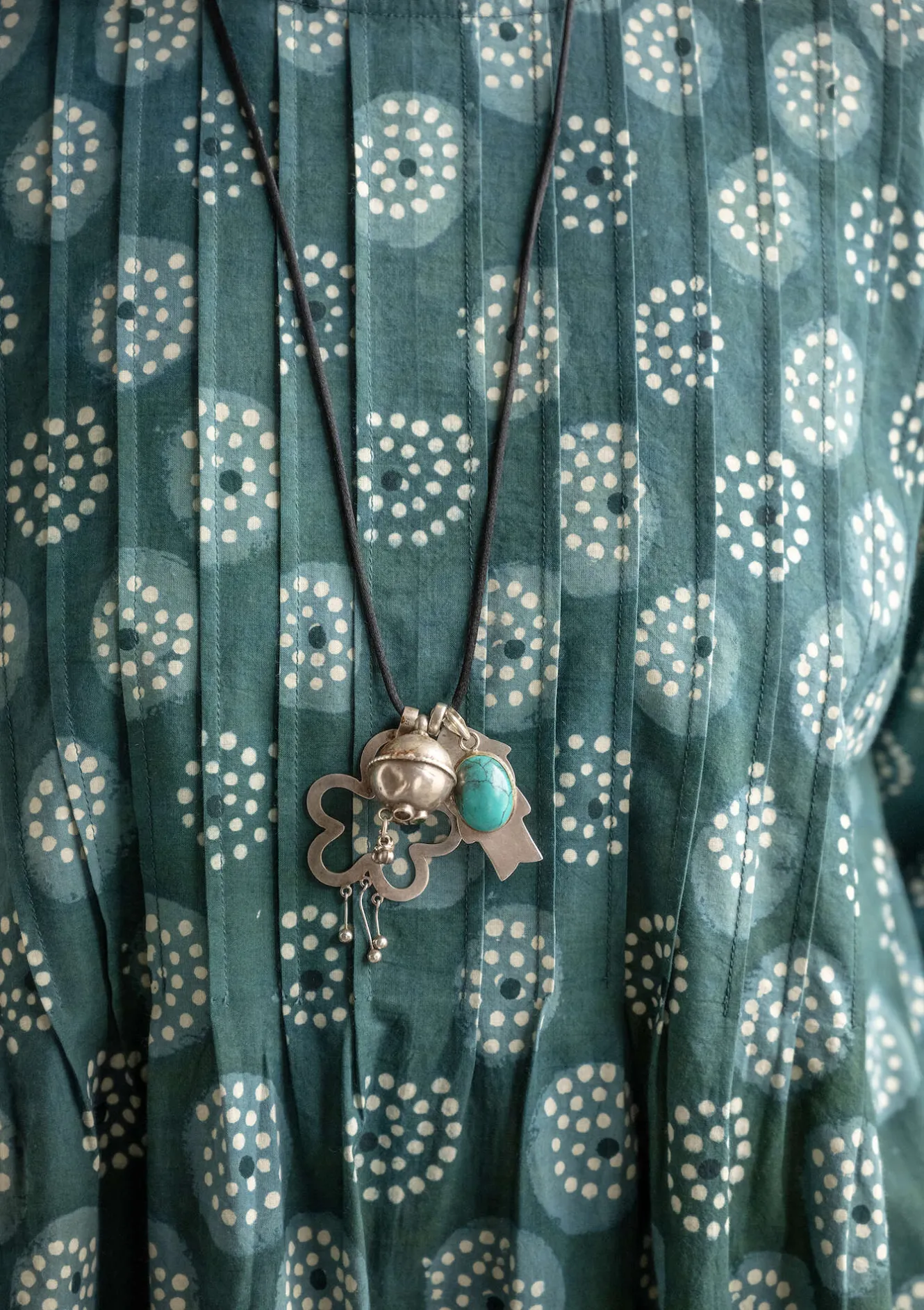 Gudrun Sjödén Vävd klänning "Clay" i ekologisk bomull