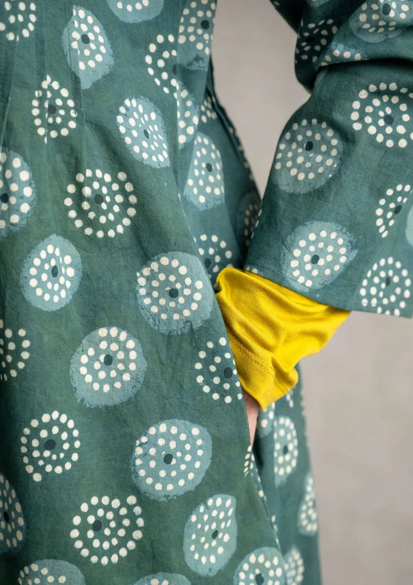 Gudrun Sjödén Vävd klänning "Clay" i ekologisk bomull