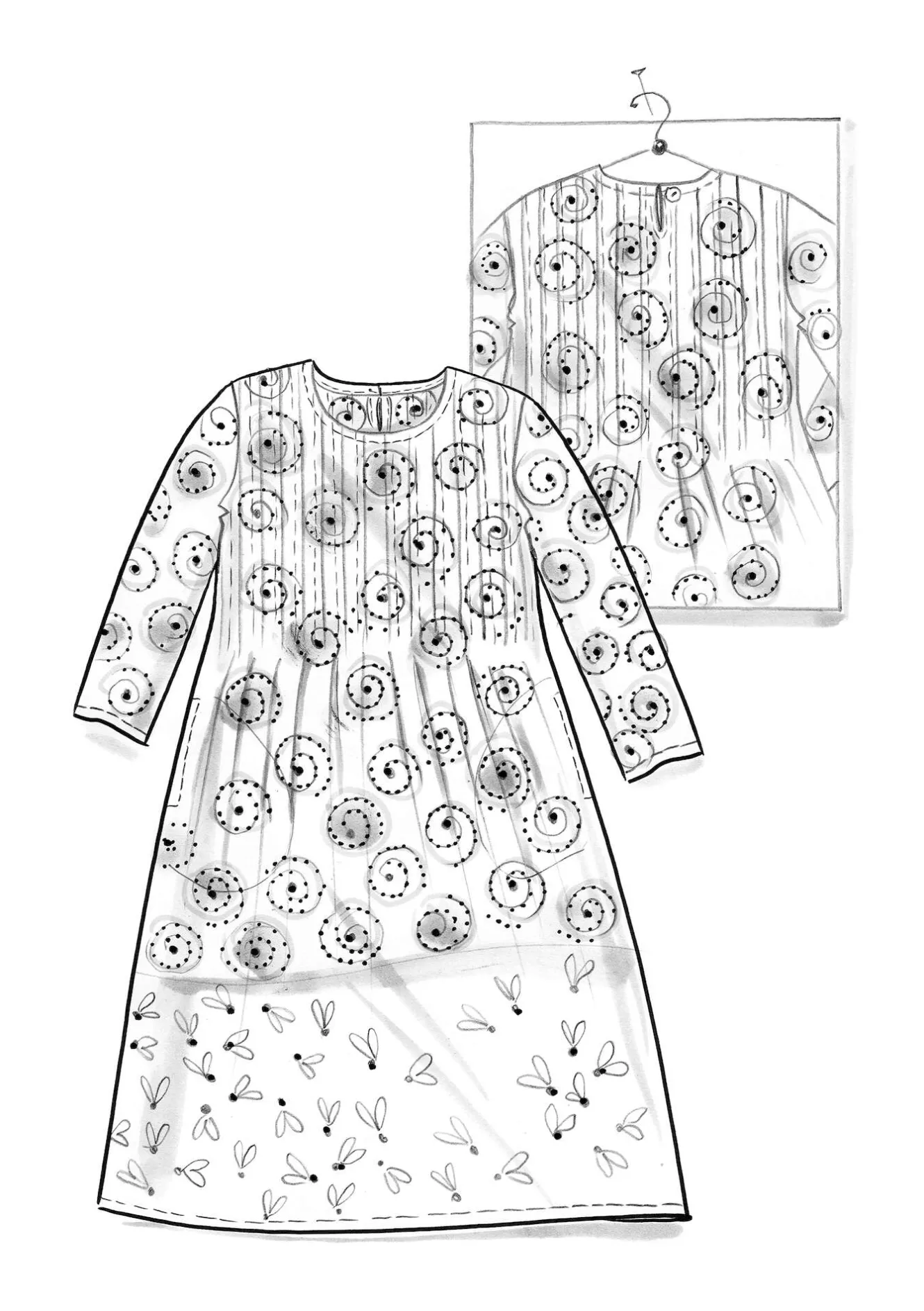 Gudrun Sjödén Vävd klänning "Clay" i ekologisk bomull